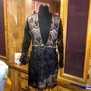 Pretty Black Lace Charlotte Russe Sexy Dress